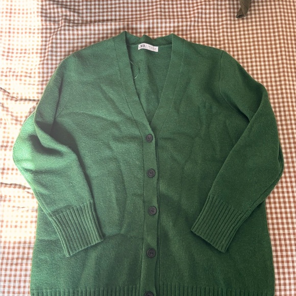 Zara Green Cardigan - Picture 2 of 3